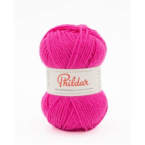 Phildar knitting yarn Phil Partner 3,5 Fuchsia