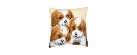 Stitch cushion with Dogs